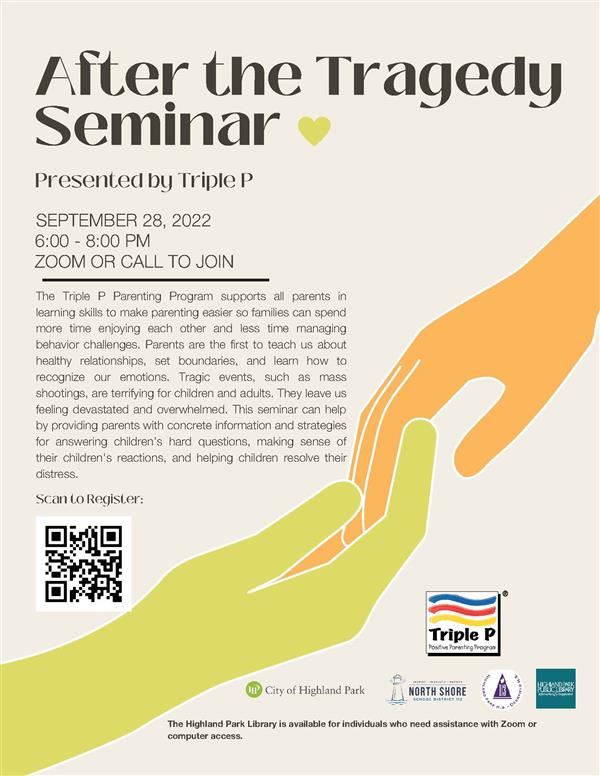  After the Tragedy Seminar Flyer